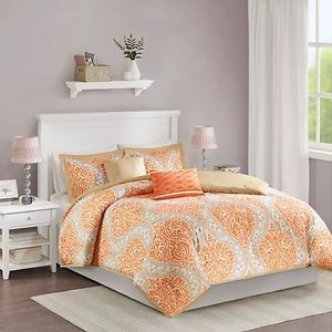 Orange Pattern Full Size Comforter